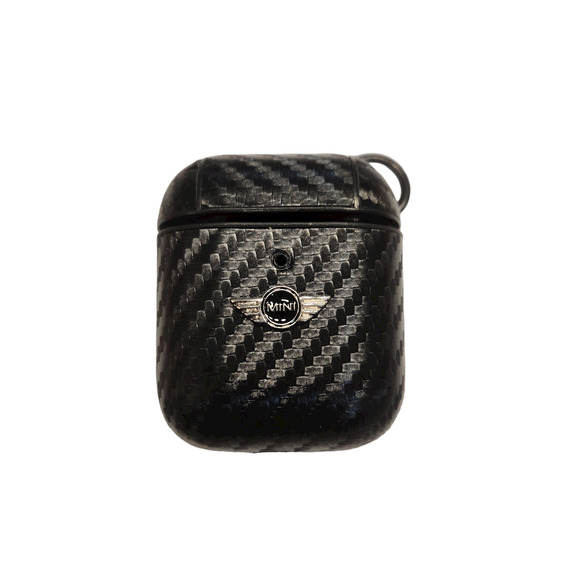 Case Cover For Airpods Fits only 1st and 2nd Gen Carbon Design for Mini Cooper - Picture 3 of 3
